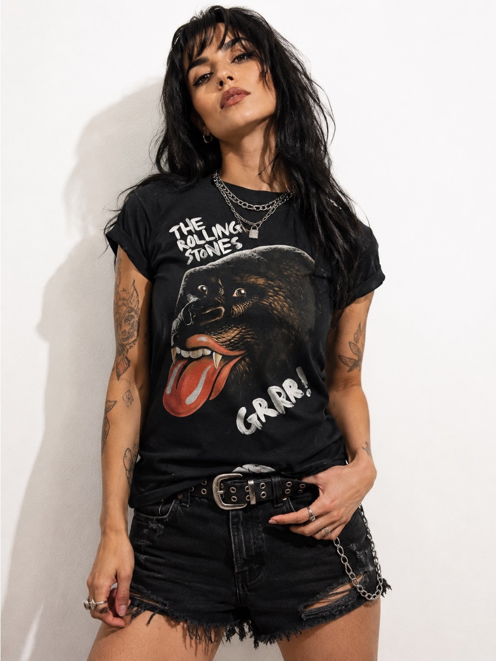The Rolling Stones Vintage Graphic Band Tee | Black | Size Large